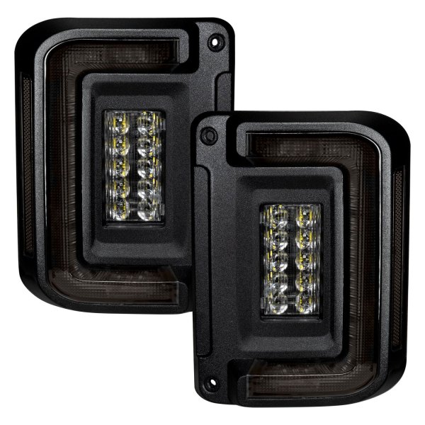Oracle Lighting® - Black/Smoke LED Tail Lights, Jeep Wrangler