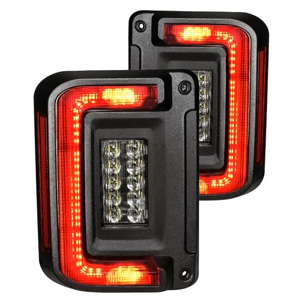Oracle Lighting® - Black/Red LED Tail Lights