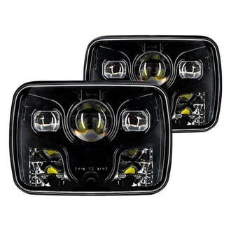 Oracle Lighting® - 7x6" Rectangular Black Projector LED Headlights