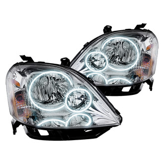 Oracle Lighting® - Chrome Crystal Headlights with White SMD LED Halos Preinstalled