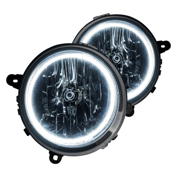 Oracle Lighting® - Chrome Crystal Headlights with White SMD LED Halos Preinstalled, Jeep Compass