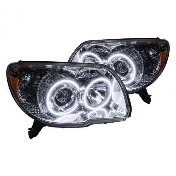 Oracle Lighting® - Chrome Projector Headlights with White SMD LED Halos Preinstalled, Toyota 4Runner