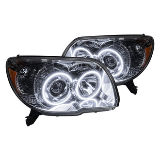 Oracle Lighting® - Chrome Projector Headlights with White SMD LED Halos Preinstalled
