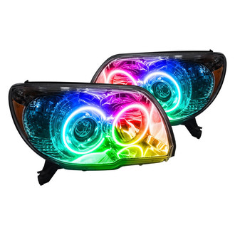 Oracle Lighting® - Chrome Projector Headlights with ColorSHIFT-Simple SMD LED Halos Preinstalled
