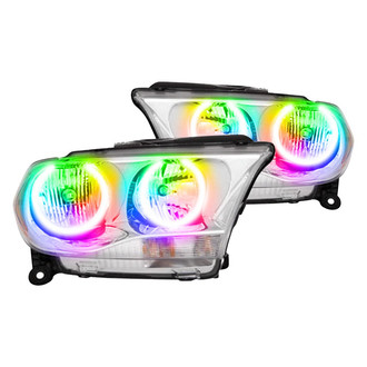 Oracle Lighting® - Chrome Crystal Headlights with ColorSHIFT Halo