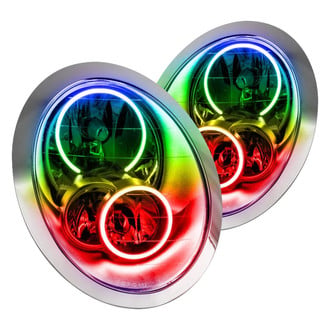 Oracle Lighting® - Chrome Crystal Headlights with ColorSHIFT Halo