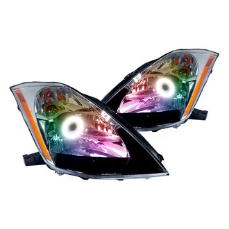 Oracle Lighting® - Chrome Projector Headlights with ColorSHIFT SMD LED Halos Preinstalled