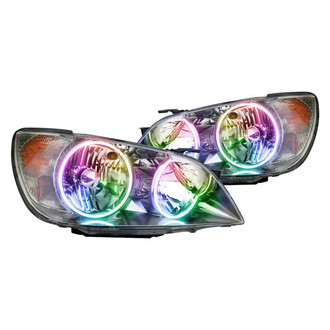 Oracle Lighting® - Chrome Crystal Headlights with ColorSHIFT 2.0 SMD LED Halos Preinstalled