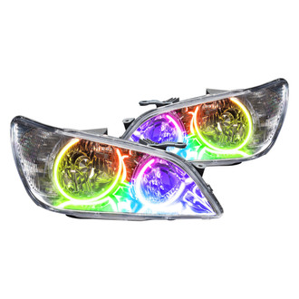 Oracle Lighting® - Chrome Crystal Headlights with ColorSHIFT SMD LED Halos Preinstalled