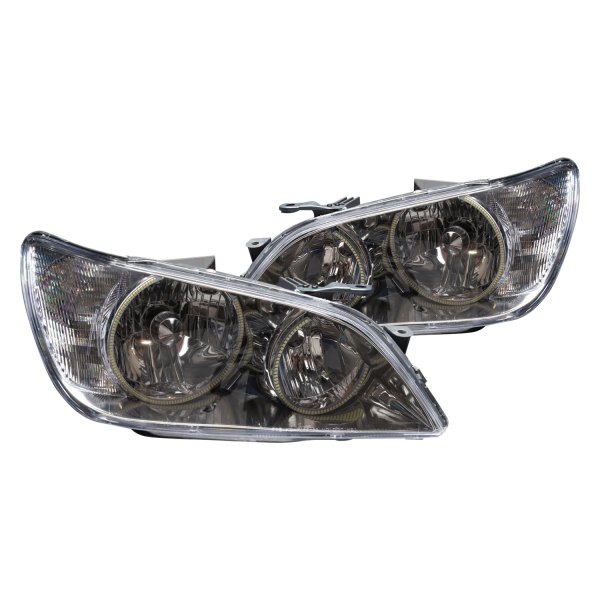 Oracle Lighting® - Chrome Crystal Headlights with ColorSHIFT-Simple SMD LED Halos Preinstalled
