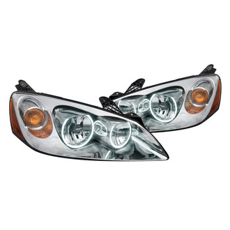 Oracle Lighting® - Chrome Crystal Headlights with White SMD LED Halos Preinstalled