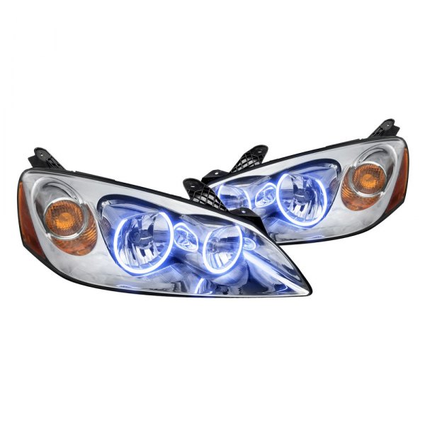 Oracle Lighting® - Chrome Crystal Headlights with Blue SMD LED Halos Preinstalled, Pontiac G6