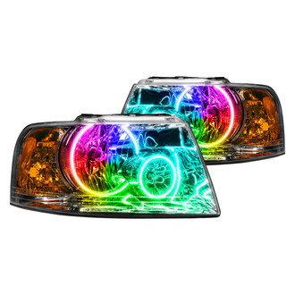 Oracle Lighting® - Chrome Crystal Headlights with ColorSHIFT Halo