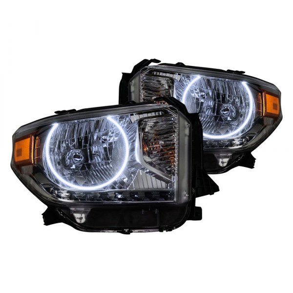 Oracle Lighting® - Chrome Crystal Headlights with White SMD LED Halos Preinstalled, Toyota Tundra