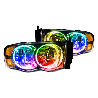 Oracle Lighting® - Chrome Crystal Headlights with ColorSHIFT Halo