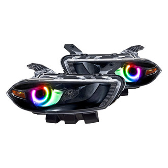 Oracle Lighting® - Black Projector Headlights with ColorSHIFT Halo