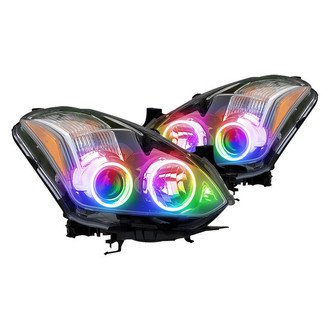 Oracle Lighting® - Chrome Projector Headlights with ColorSHIFT-Simple SMD LED Halos Preinstalled