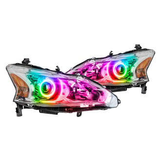 Oracle Lighting® - Chrome Projector Headlights with ColorSHIFT 2.0 SMD LED Halos Preinstalled