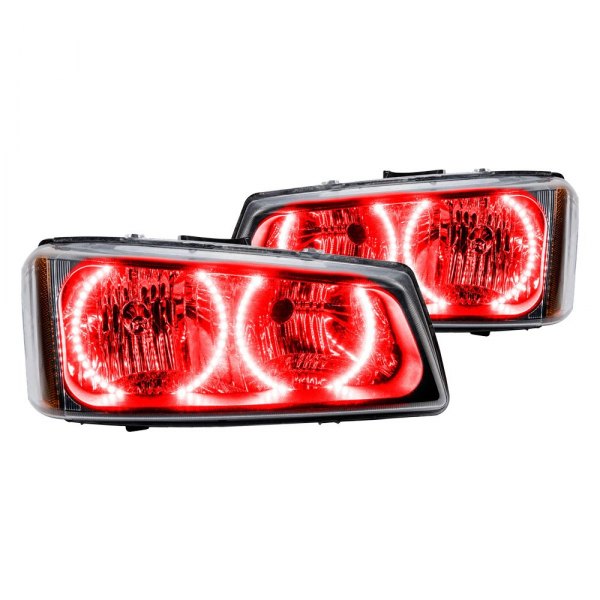 Oracle Lighting® - Chrome Crystal Headlights with Red SMD LED Halos Preinstalled