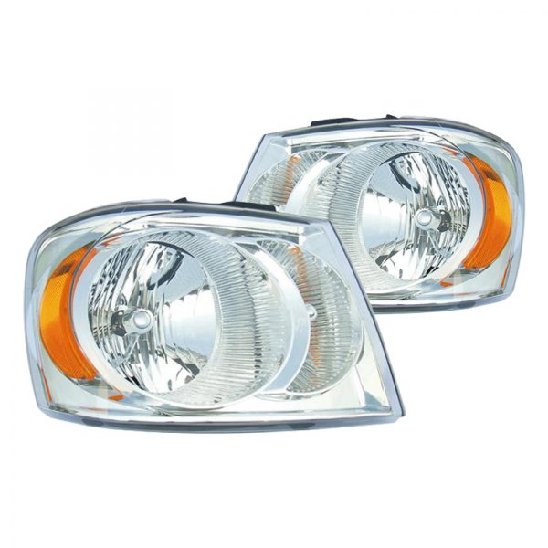 Oracle Lighting® - Crystal Headlights with White SMD LED Halos Preinstalled, Dodge Durango