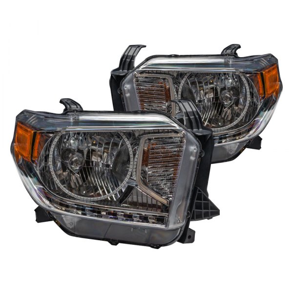 Oracle Lighting® - Dual Crystal Headlights with White SMD LED Halos Preinstalled, Toyota Tundra