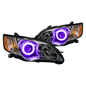 Oracle Lighting® - Chrome Projector Headlights with UV/Purple SMD LED Halos Preinstalled