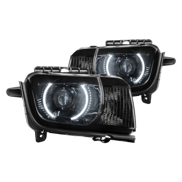 Oracle Lighting® - Black Projector Headlights with White SMD LED Halos Preinstalled, Chevy Camaro