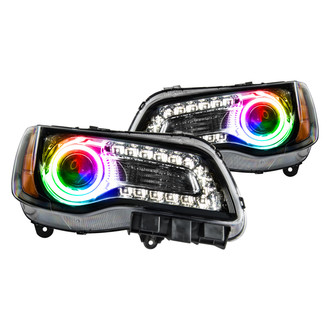 Oracle Lighting® - Black Projector Headlights with ColorSHIFT 2.0 SMD LED Halos Preinstalled