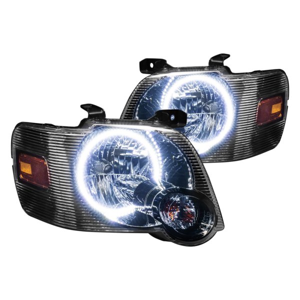 Oracle Lighting® - Crystal Headlights with White SMD LED Halos Preinstalled, Ford Sport Trac