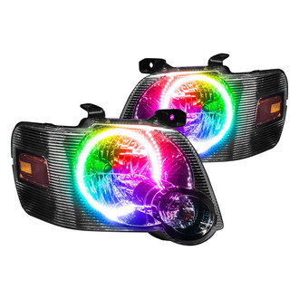 Oracle Lighting® - Crystal Headlights with ColorSHIFT RF SMD LED Halos Preinstalled