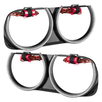 Oracle Lighting® - SMD Waterproof Red Bezel Dual Halo kit for Headlights