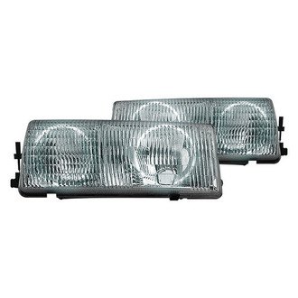 Oracle Lighting® - Chrome Crystal Headlights with White SMD LED Halos Preinstalled