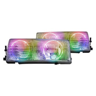 Oracle Lighting® - Chrome Crystal Headlights with ColorSHIFT Halo