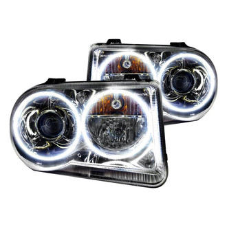 Oracle Lighting® - Chrome Projector Headlights with White SMD LED Halos Preinstalled