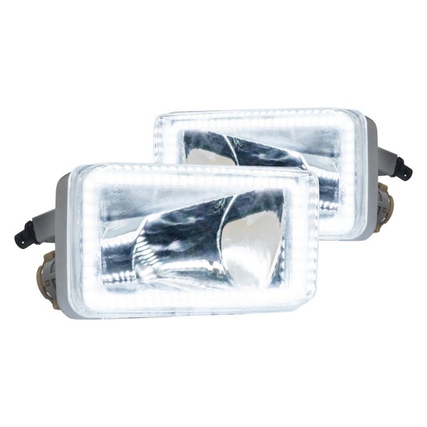 Oracle Lighting® - Factory Style Fog Lights with White SMD LED Square Ring Halos Pre-installed, Chevy Silverado