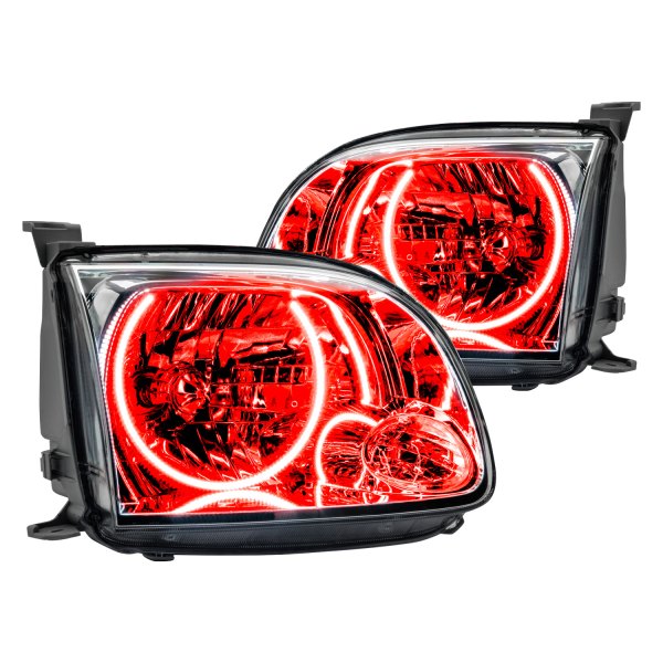 Oracle Lighting® - Chrome Crystal Headlights with Red SMD LED Halos Preinstalled, Toyota Tundra