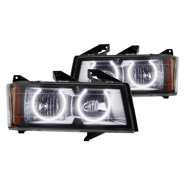 Oracle Lighting® - Crystal Headlights with White SMD LED Halos Preinstalled, Chevy Colorado