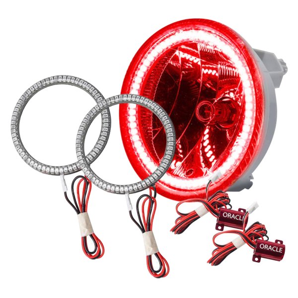 Oracle Lighting® - SMD Waterproof Red Halo Kit for Fog Lights