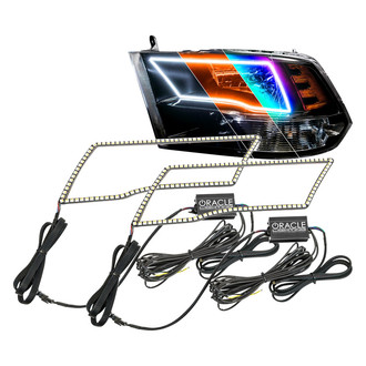 Oracle Lighting® - Switchback SMD ColorSHIFT Simple Quad Halo Kit for Headlights