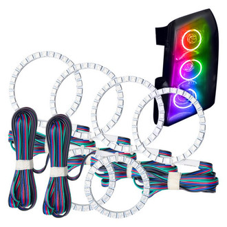 Oracle Lighting® - SMD ColorSHIFT BC1 Triple Halo Kit for Headlights