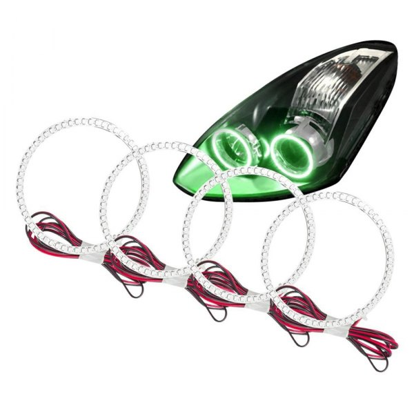 Oracle Lighting® - SMD Green Dual Halo kit for Headlights