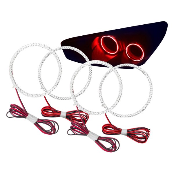 Oracle Lighting® - SMD Red Dual Halo kit for Headlights