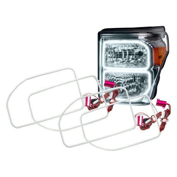 Oracle Lighting® - SMD Square 6000K White Dual Halo kit for Headlights