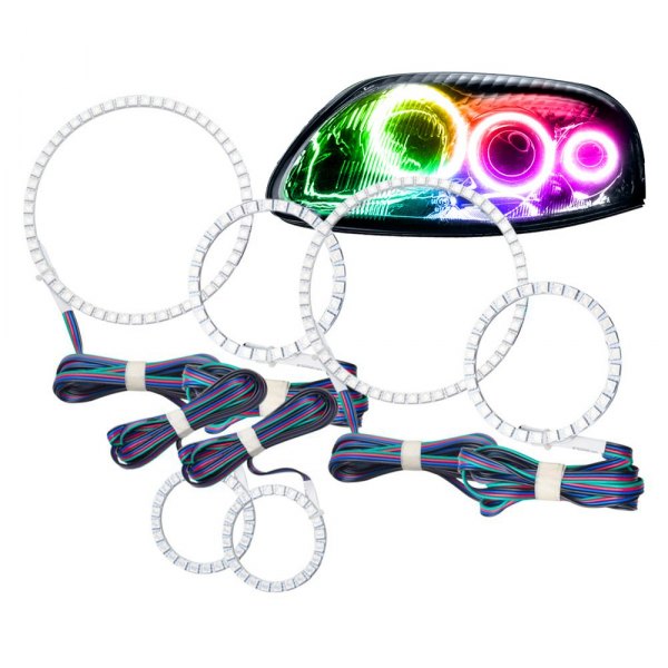 Oracle Lighting® - SMD ColorSHIFT BC1 Triple Halo Kit for Headlights