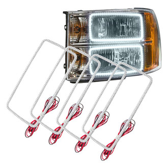 Oracle Lighting® - SMD Square 6000K White Dual Halo kit for Headlights