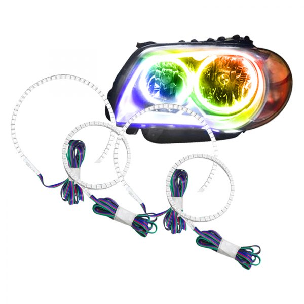 Oracle Lighting® - SMD ColorSHIFT 2.0 Dual Halo kit for Headlights