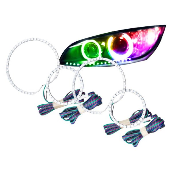 Oracle Lighting® - SMD ColorSHIFT BC1 Dual Halo kit for Headlights