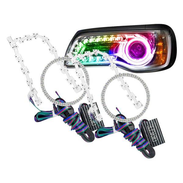 Oracle Lighting® - SMD ColorSHIFT BC1 Halo Kit with DRL for Headlights