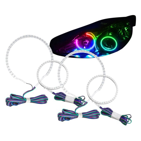 Oracle Lighting® - SMD ColorSHIFT 2.0 Dual Halo kit for Headlights