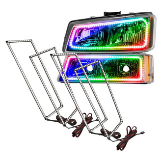 Oracle Lighting® - SMD Square ColorSHIFT Simple Dual Halo kit for Headlights